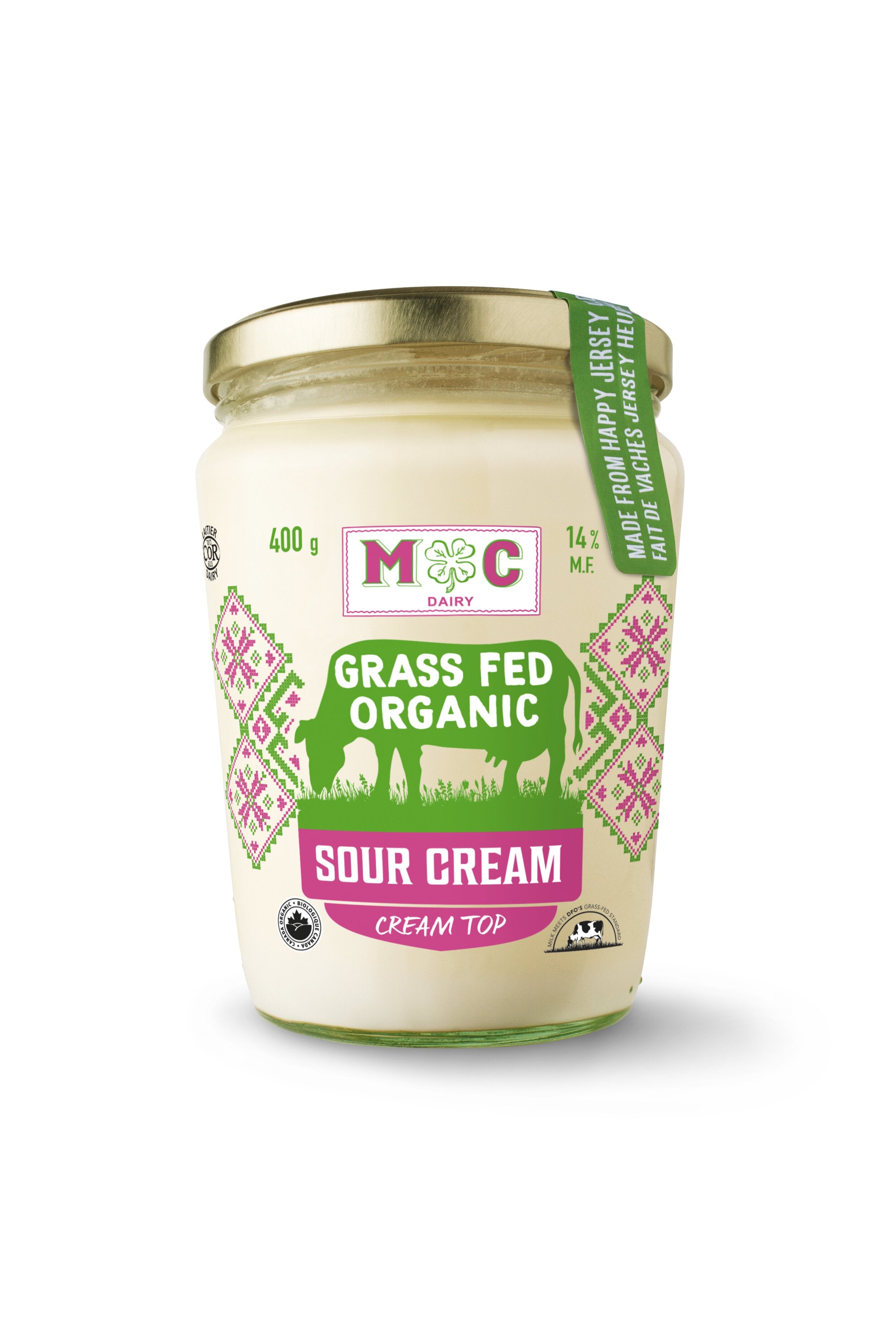 MC Dairy Organic Grass Fed Sour Cream