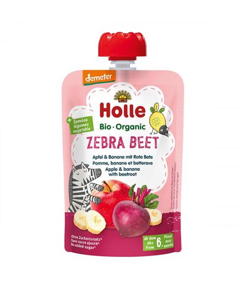 Holle Organic Zebra Beet Pouch