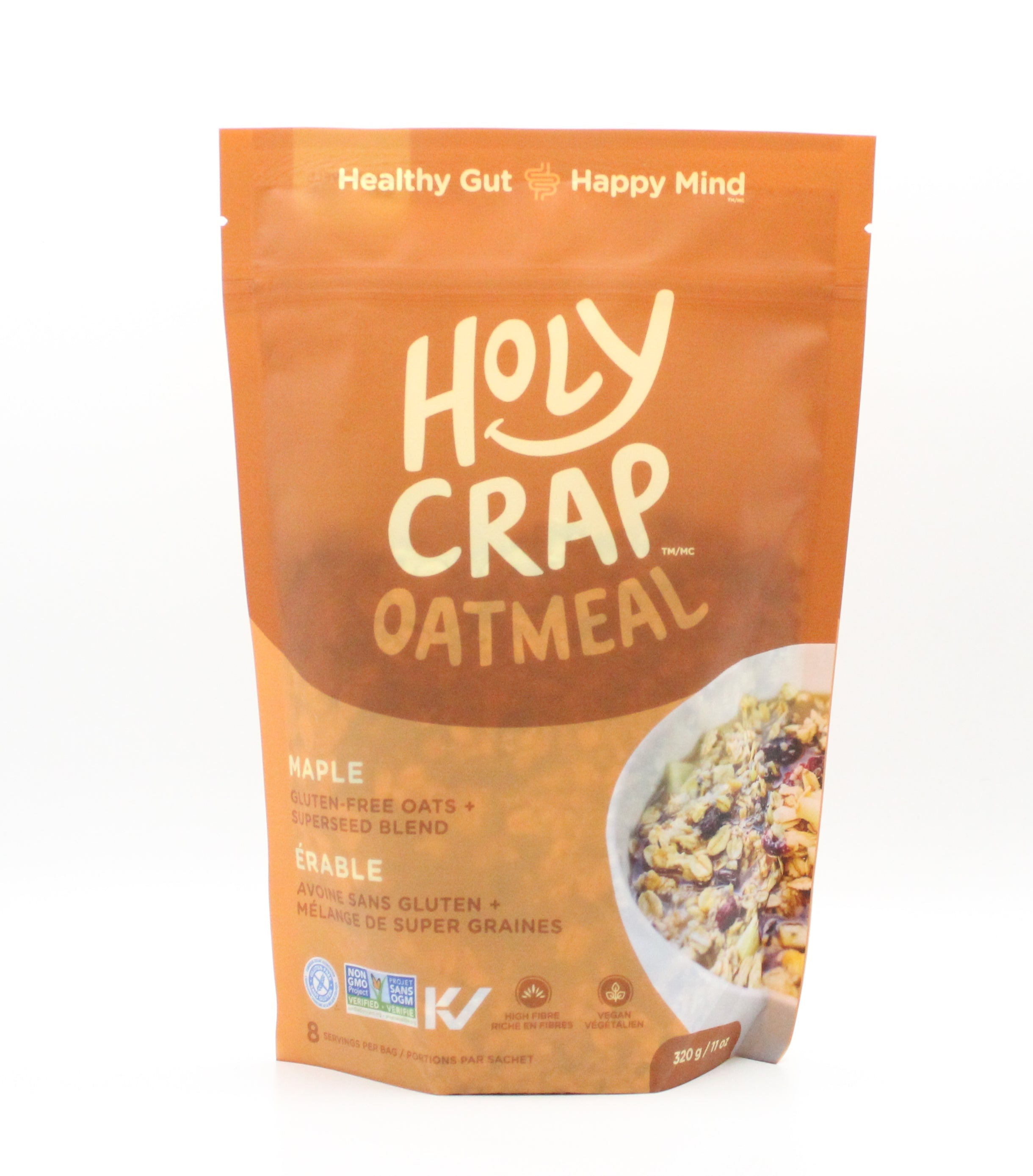 Holy Crap Maple Gluten-Free Oatmeal