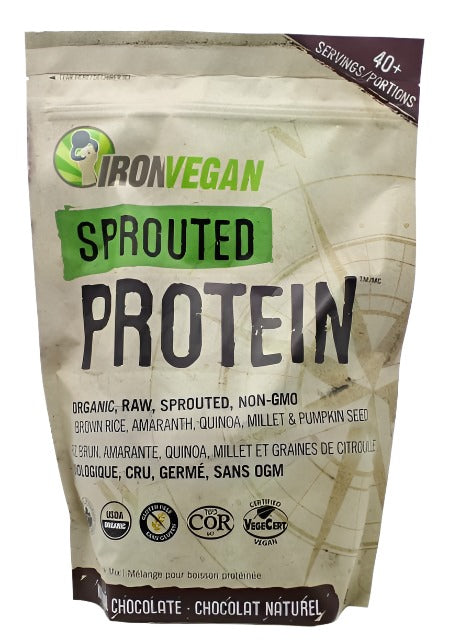 Iron Vegan Organic Double Chocolate Sprouted Protein