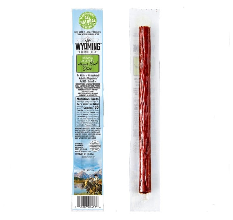 Wyoming Gourmet Beef Jalapeno Beef Stick