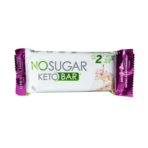 No Sugar Company Keto Bar Birthday Cake