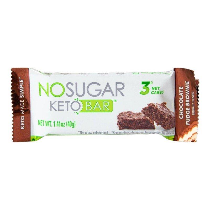 No Sugar Company Keto Bar Chocolate Fudge Brownie