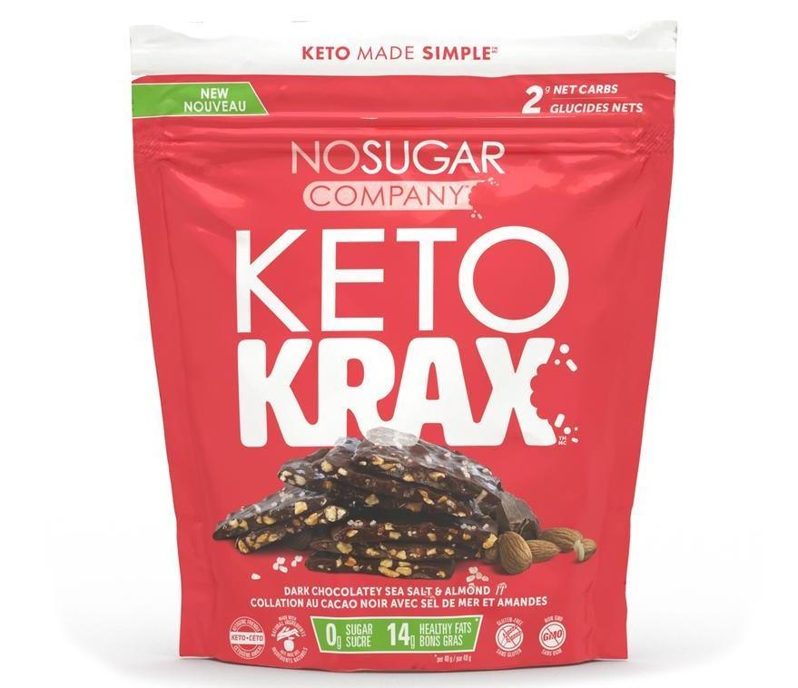 No Sugar Company Keto Krax Dark Chocolate Sea Salt & Almond