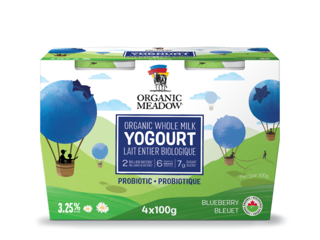 Organic Meadow Kids Blueberry Whole Milk Yogurt