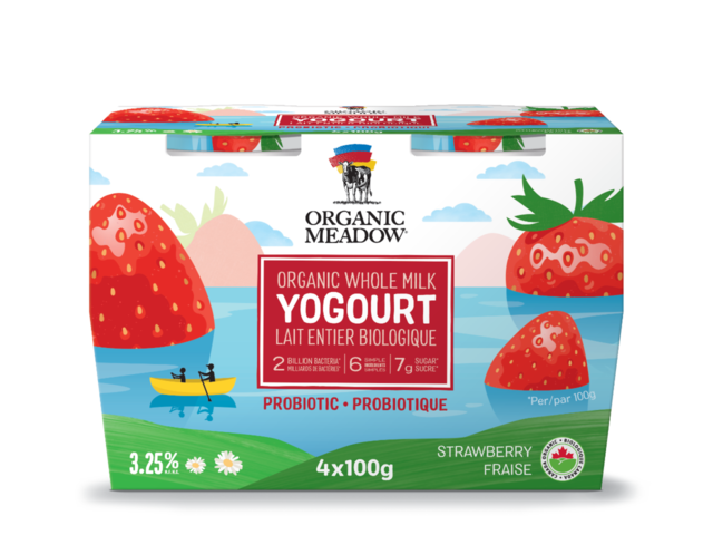 Organic Meadow Kids Strawberry Whole Milk Yogurt