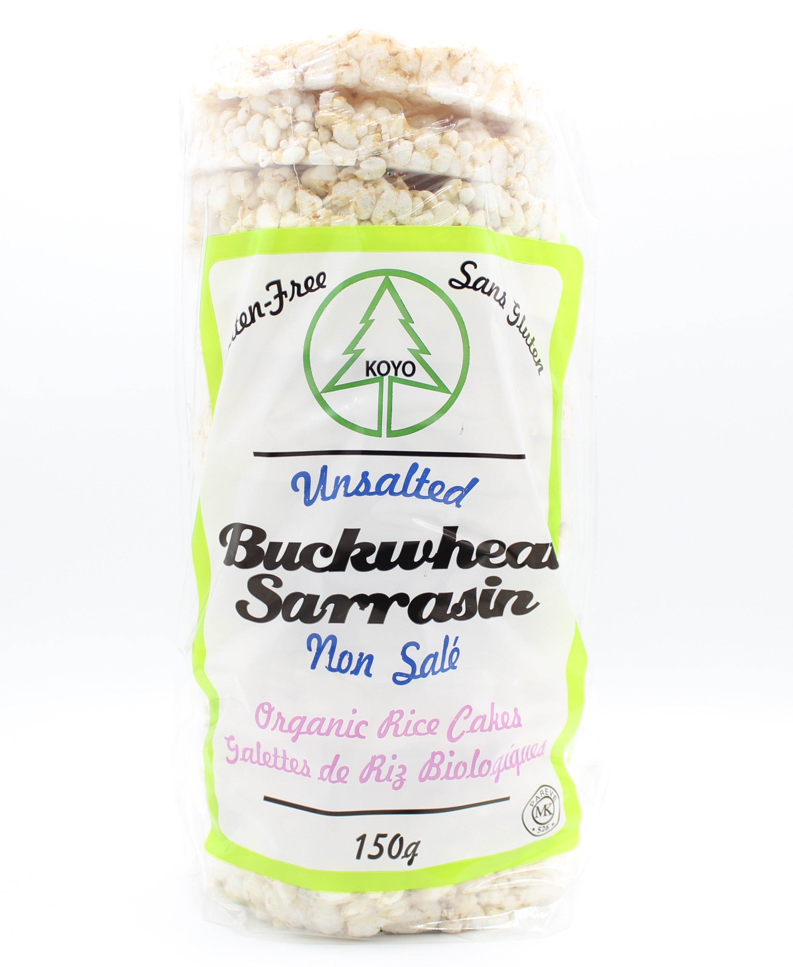 Organic Buckwheat Unsalted Rice Cakes