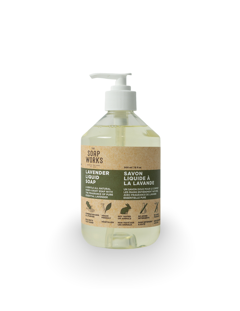The Soap Works Natural Lavender Hand Soap