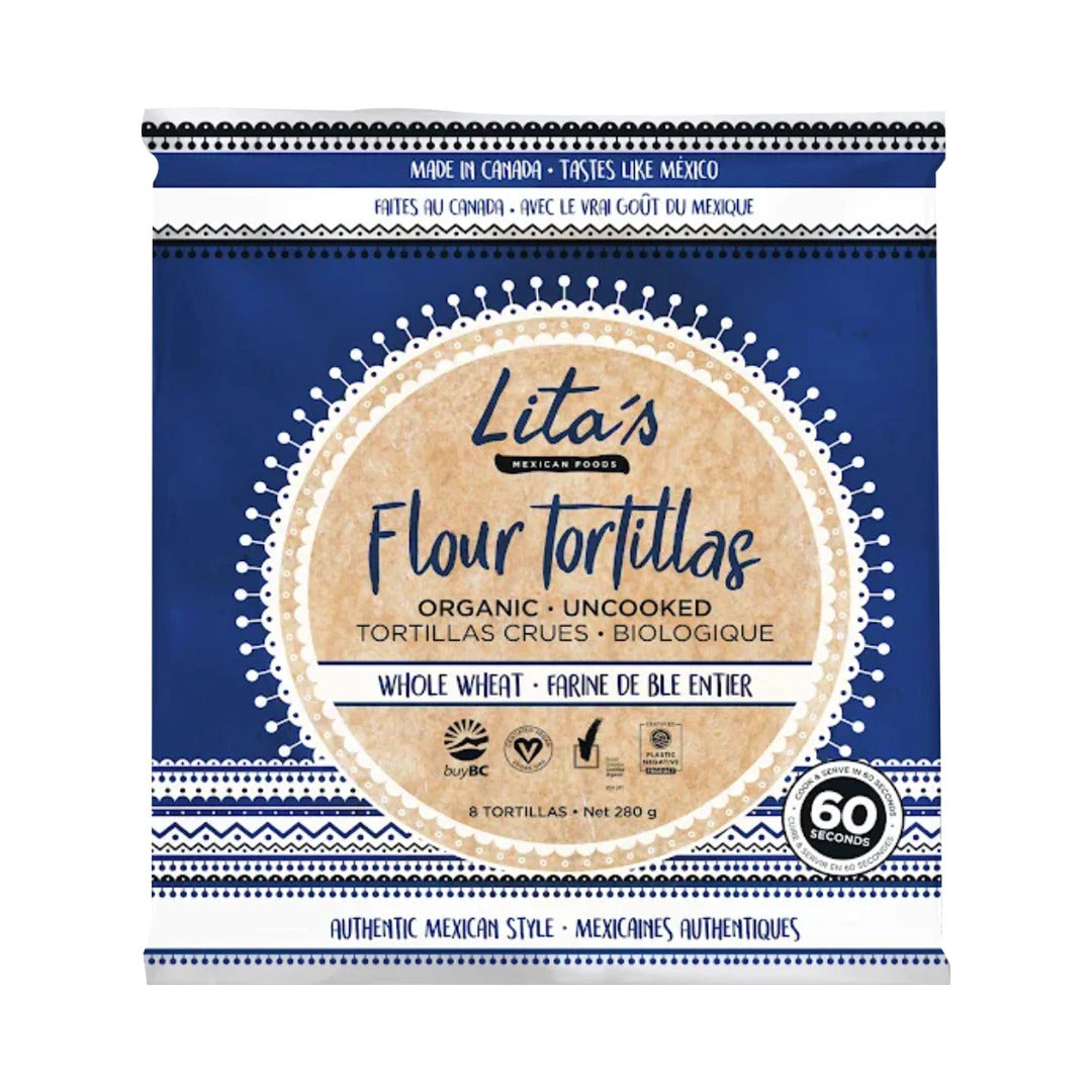 Lita's Mexican Organic Whole Wheat Flour Tortillas