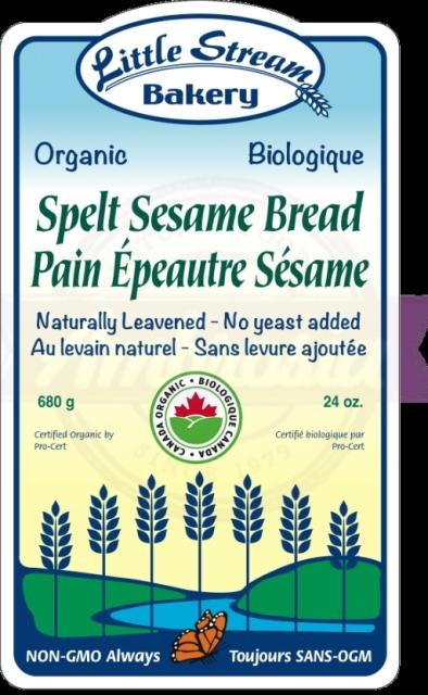 Little Stream Bakery Organic Spelt Sesame Bread