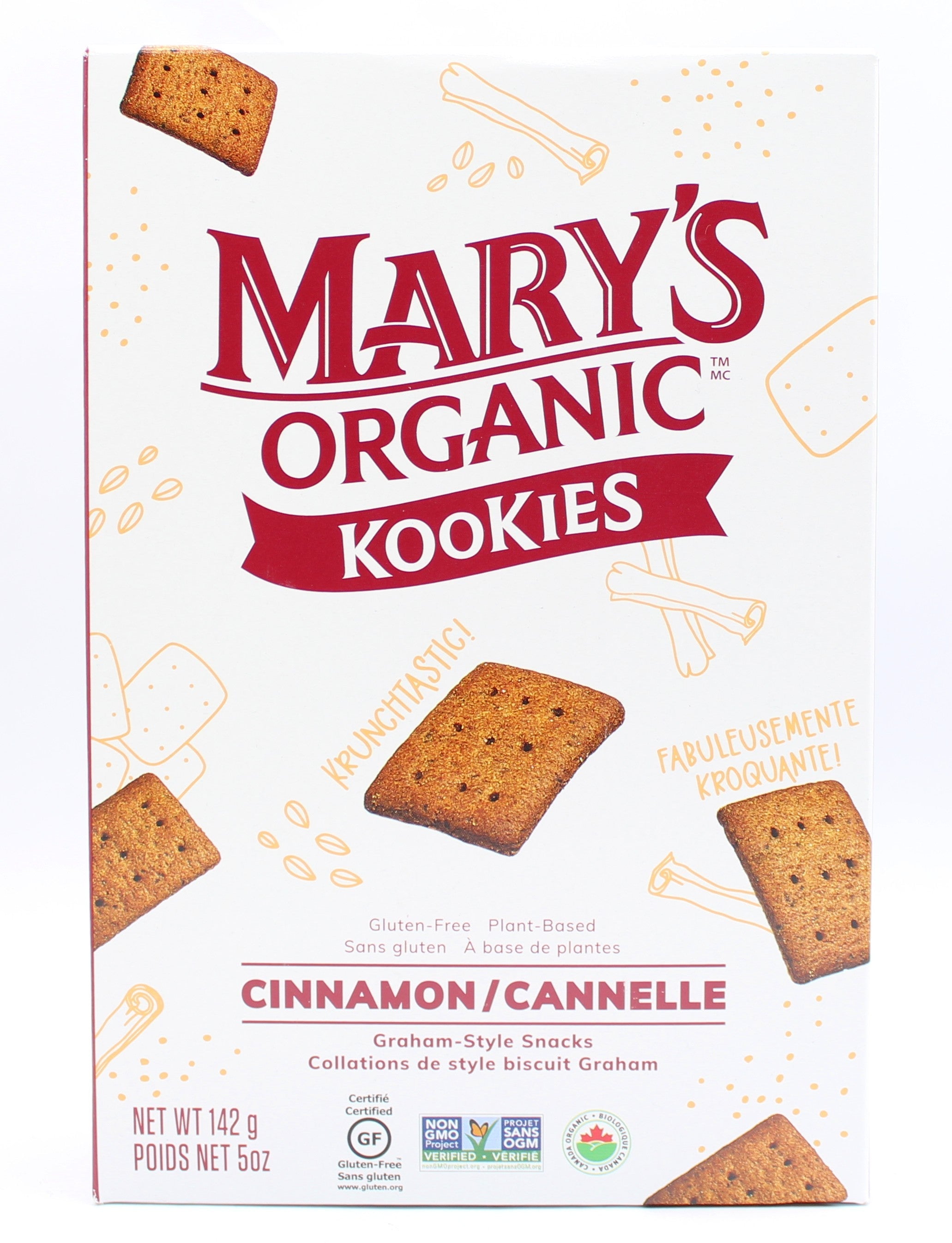 Mary's Organic Crackers Graham Cinnamon Kookies