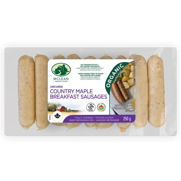 Country Maple Breakfast Sausages