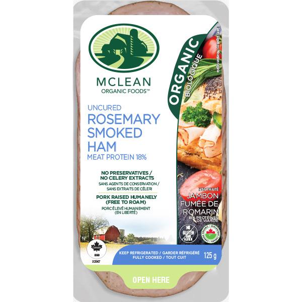 Mclean Meats Org Rosemary Ham Slices