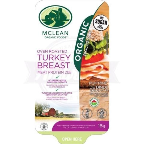 Mclean Meats Organic Oven Roasted Turkey Breast