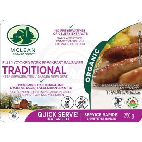 Mclean Meats Traditional Breakfast Sausages