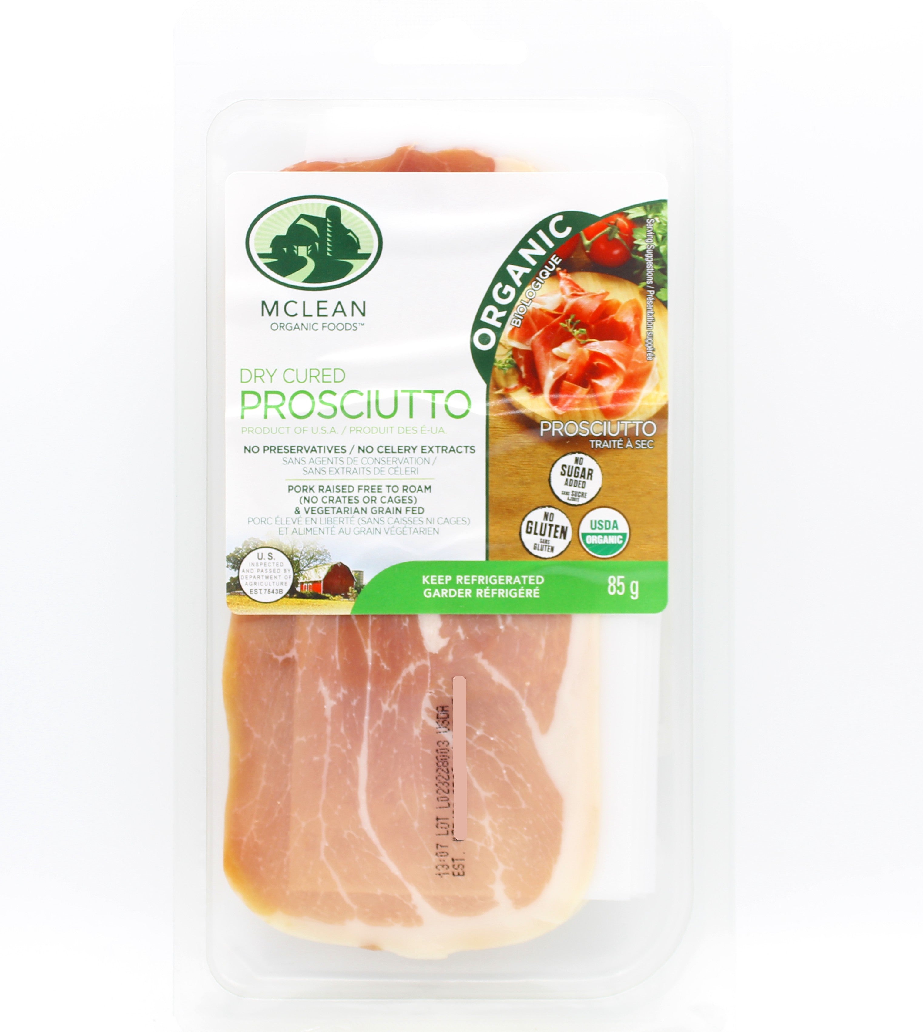 Organic Dry Cured Prosciutto