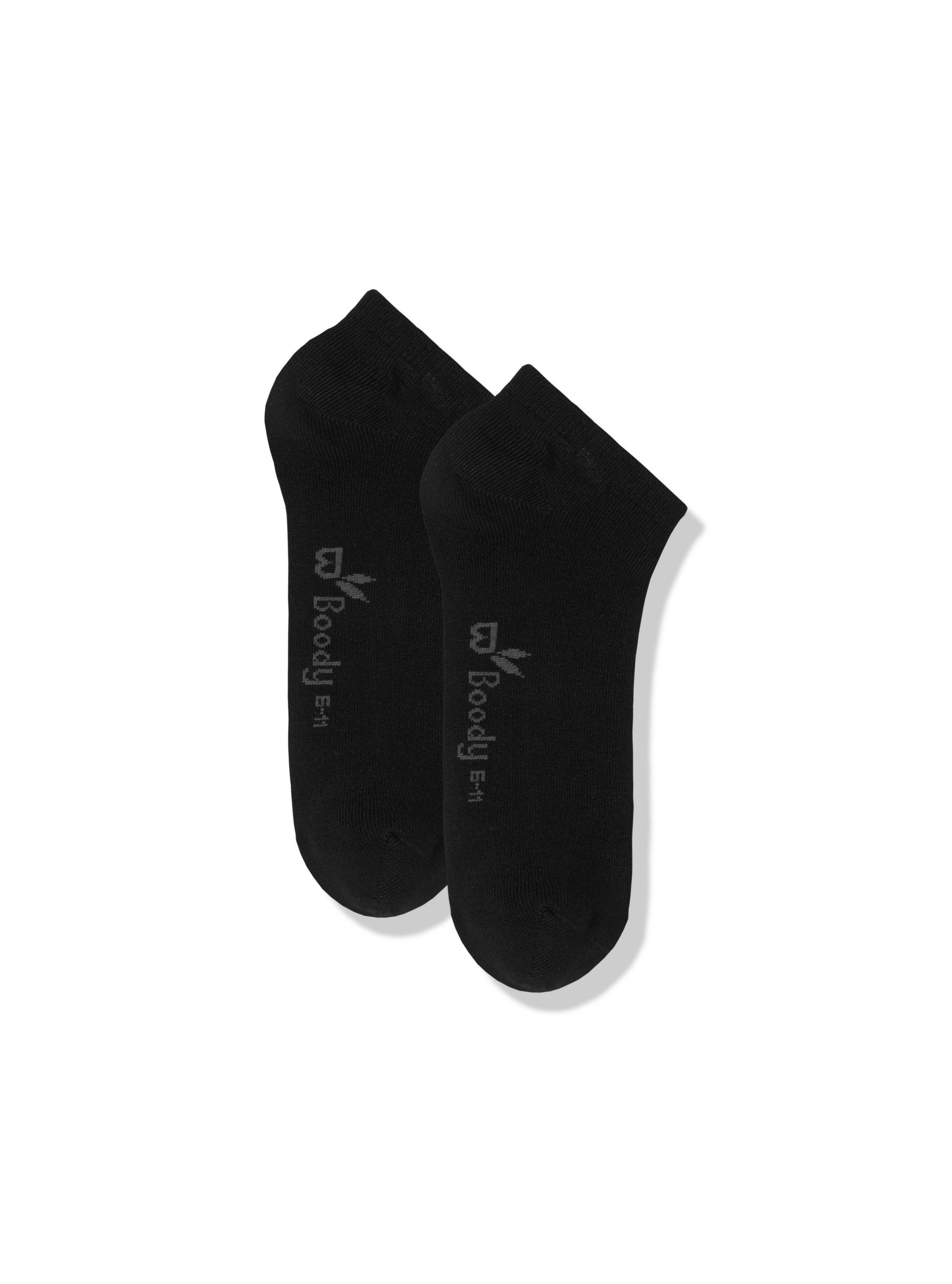 Boody Wear Men Low Cut Socks - Black 6-11