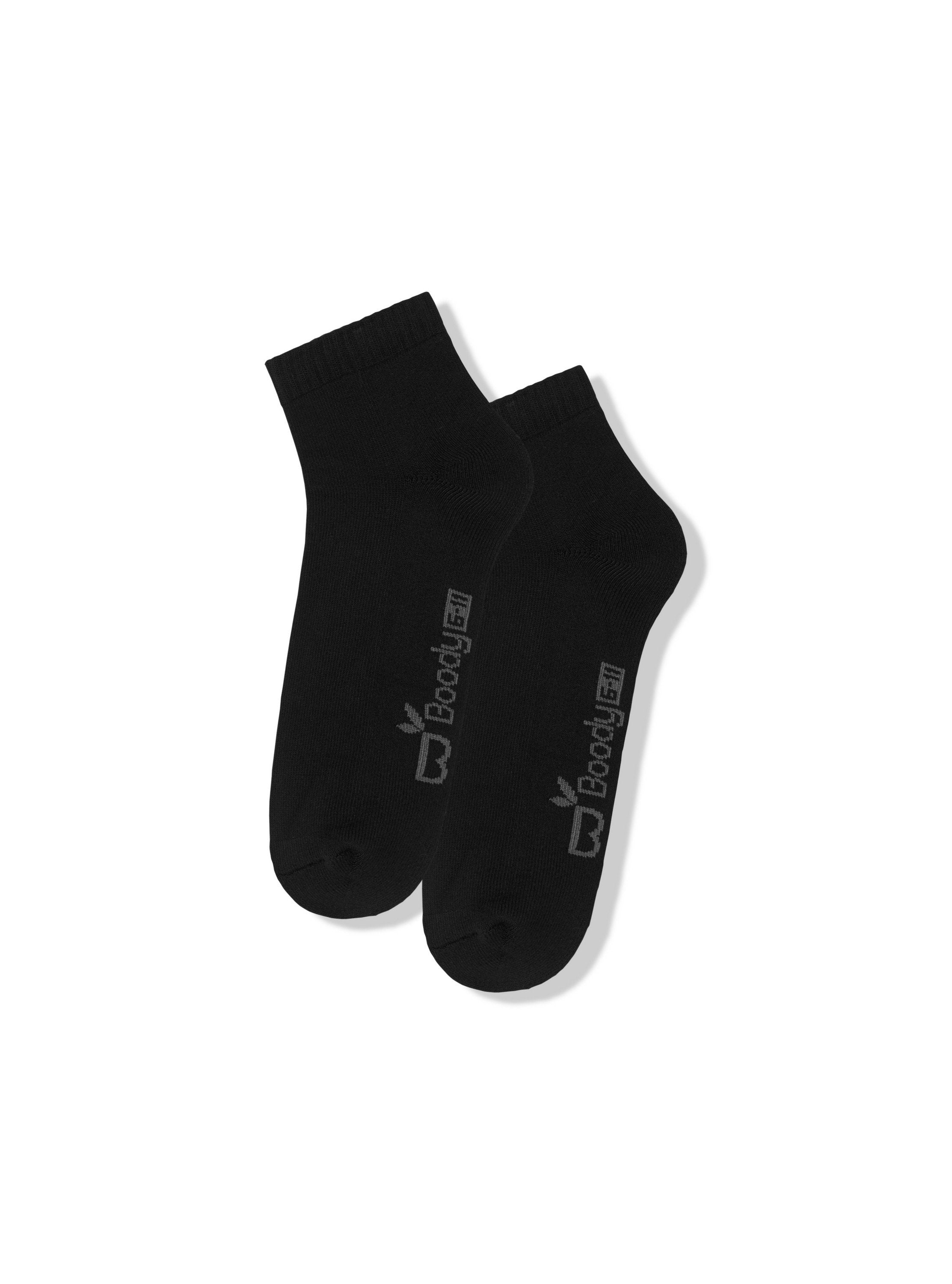 Boody Wear Men Sport Ankle Socks Black 6-11