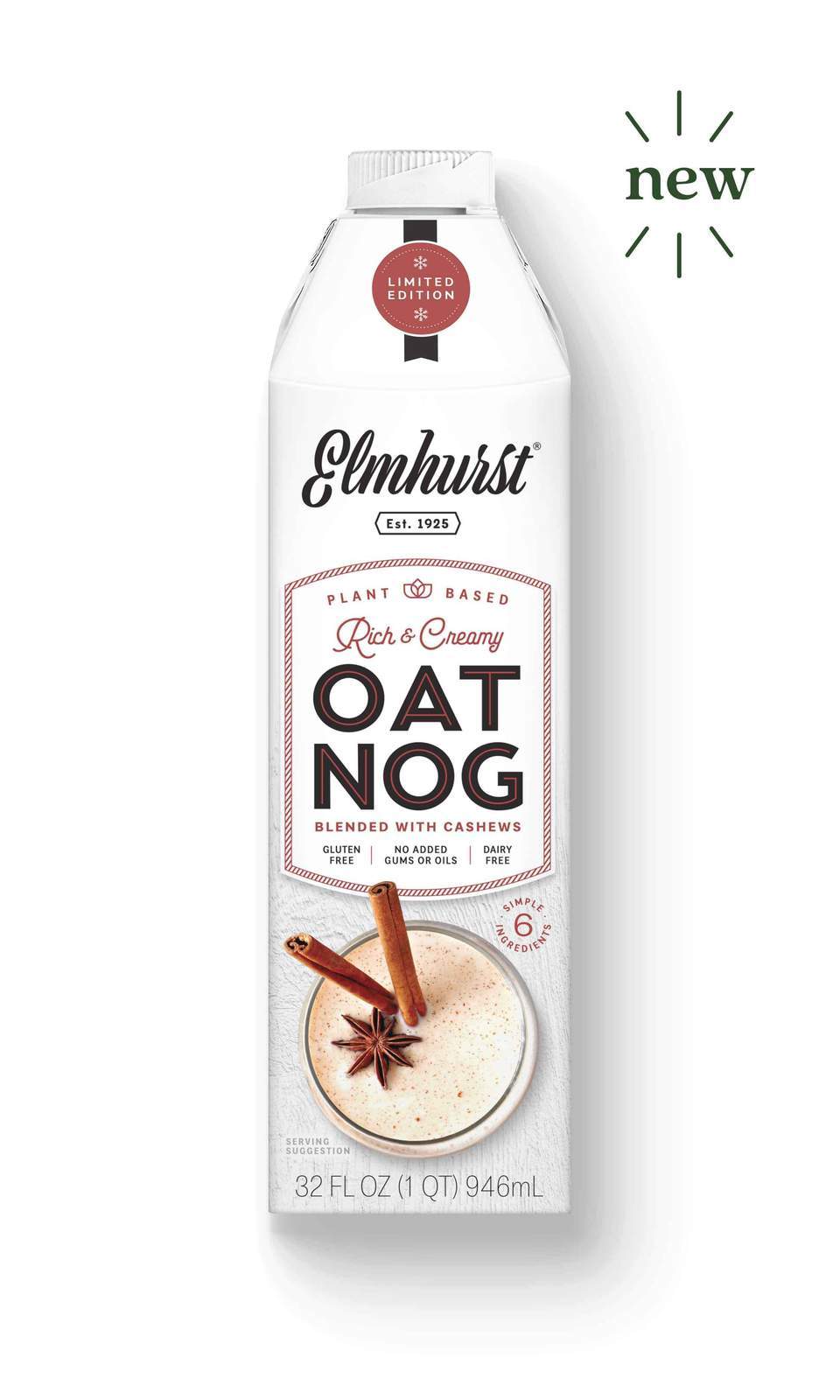 Elmhurst Milked Oat Nog with Cashews