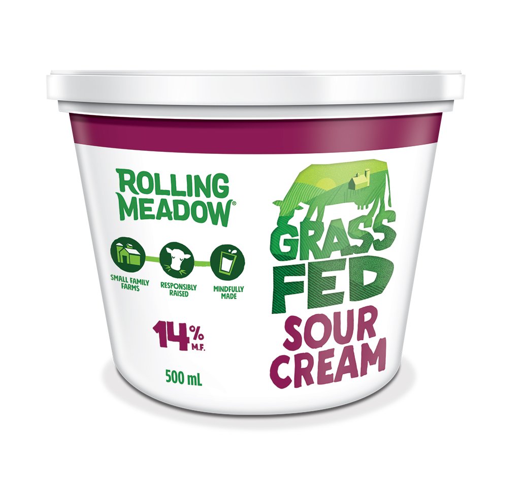 Rolling Meadow Grass Fed Sour Cream-14%