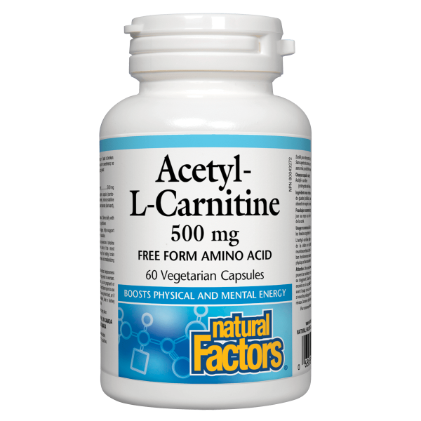 Natural Factors Acetyl-L-Carnitine 500mg