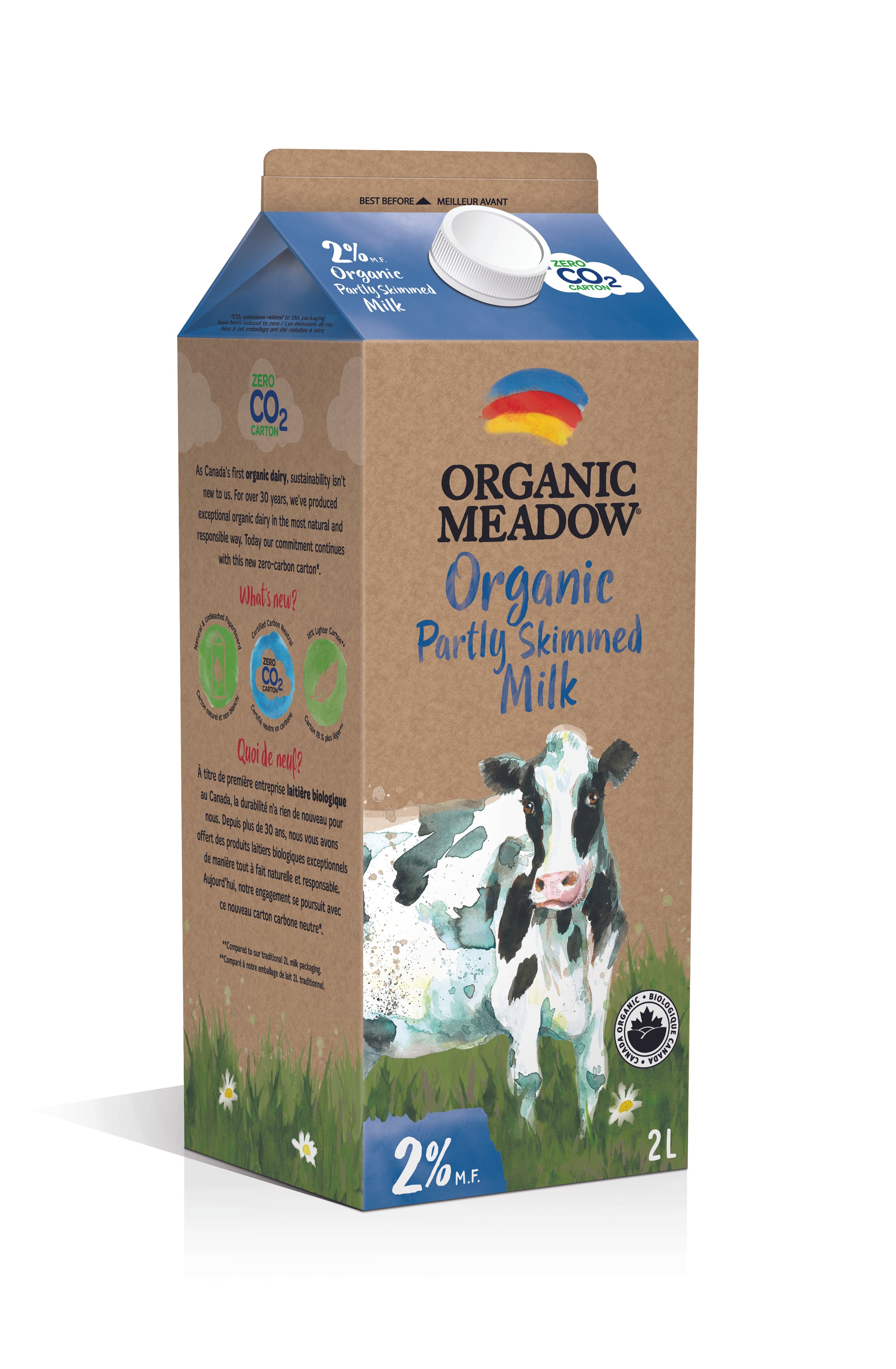Organic Meadow Organic Partly Skimmed 2% Milk
