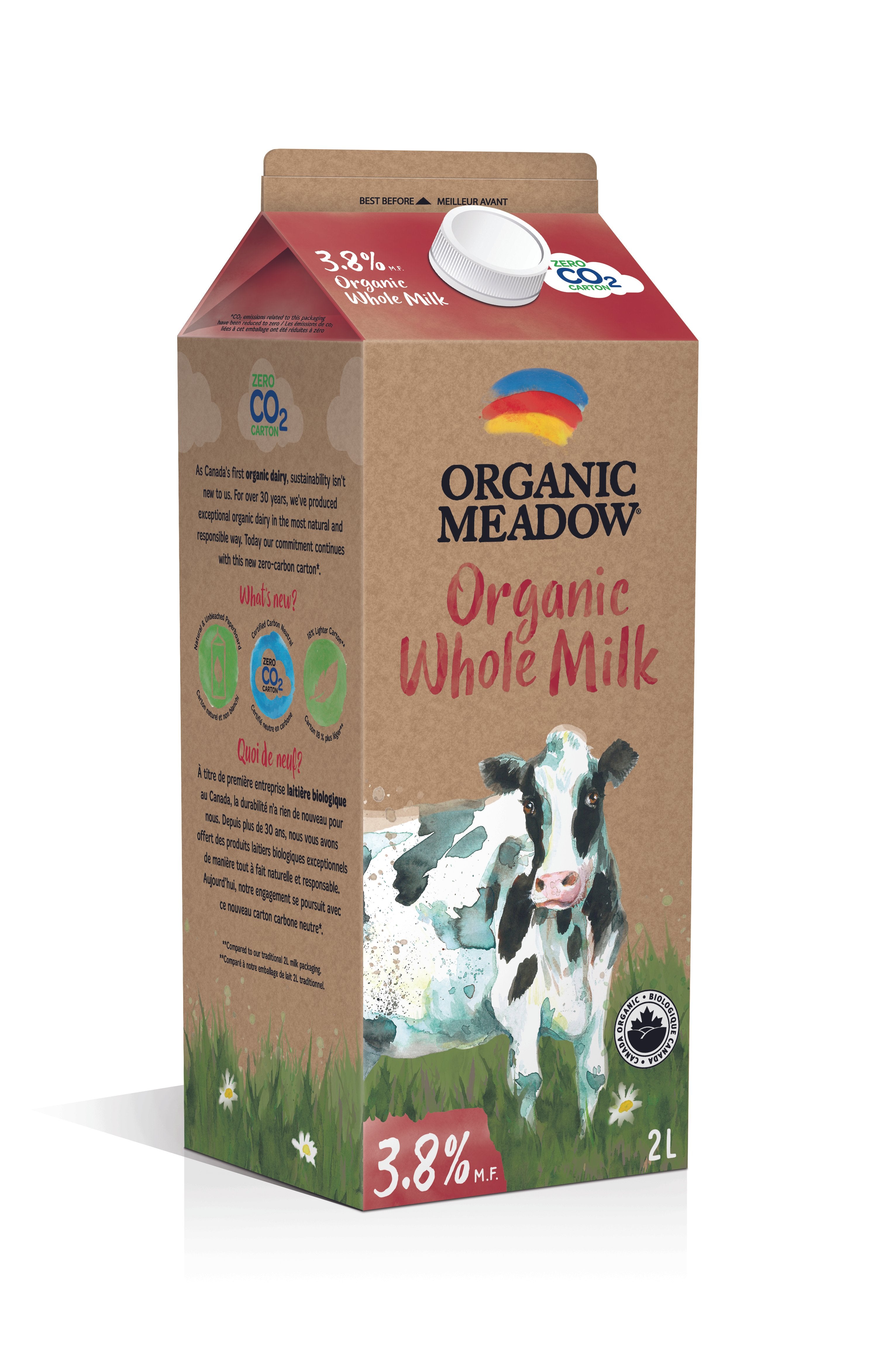Organic Meadow Whole Milk 3.8%