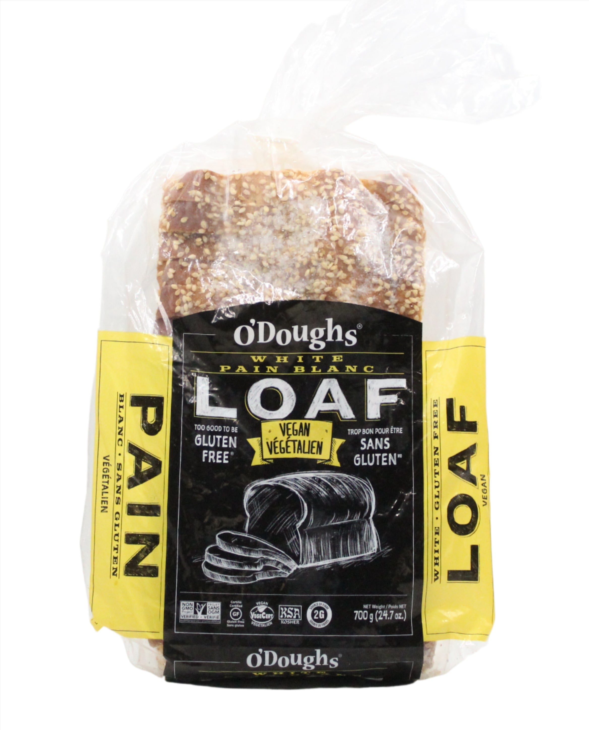 O'doughs Gluten Free White Loaf