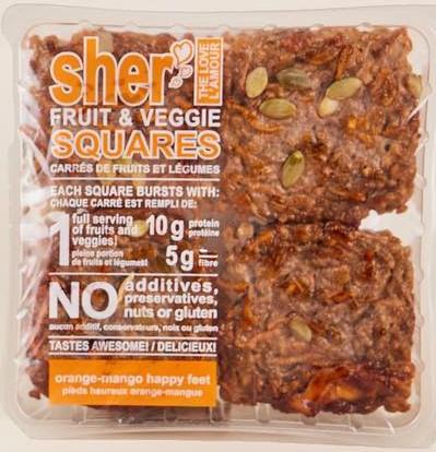 Sher Orange Mango Veggie Squares