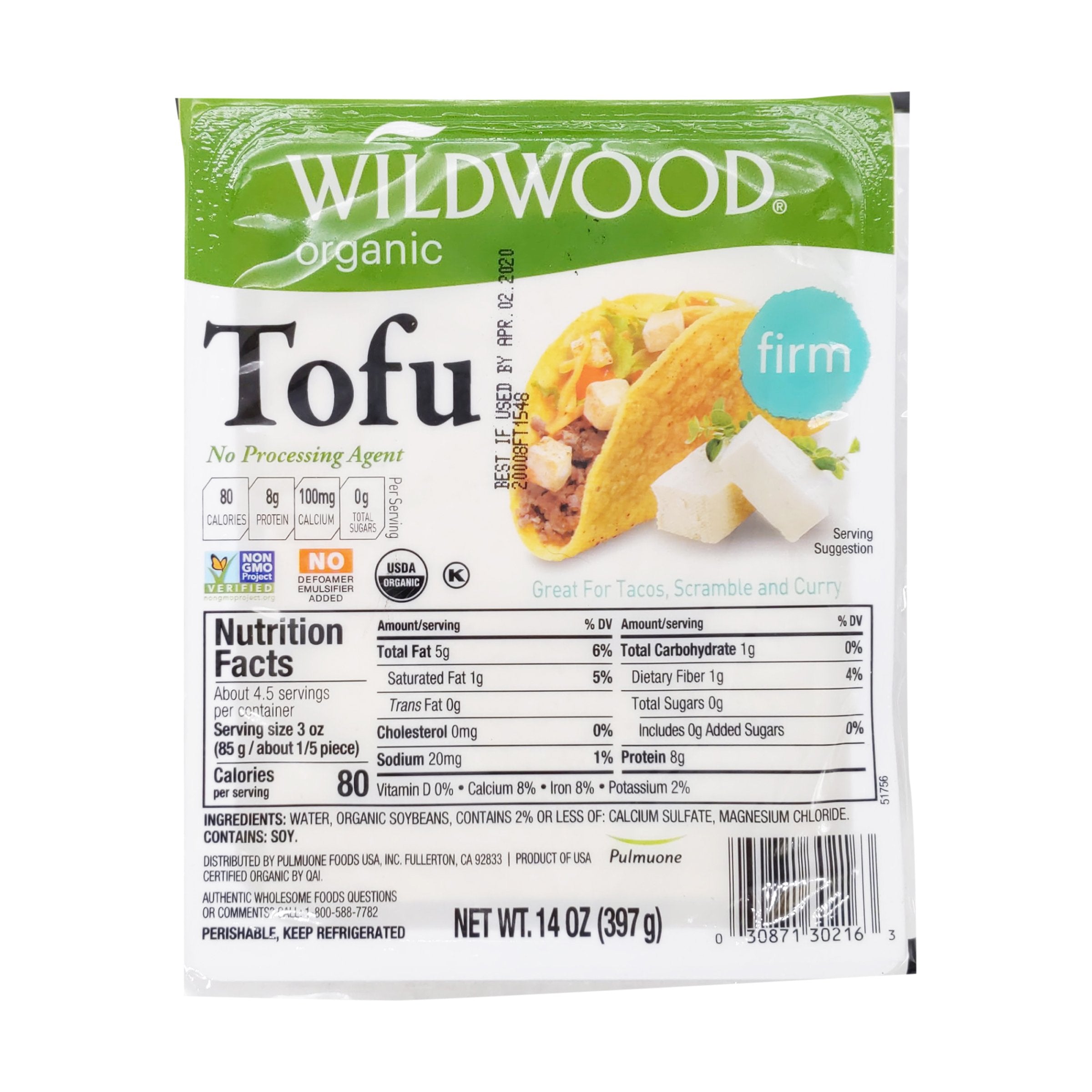 Wildwood Organic Firm Tofu