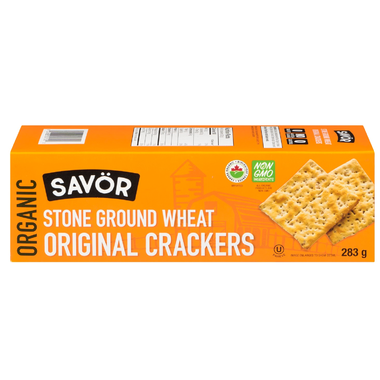 Savor Organic Stone Ground Wheat Crackers