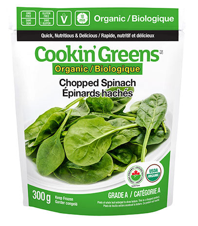 Cookin' Greens Organic Frozen Chopped Spinach