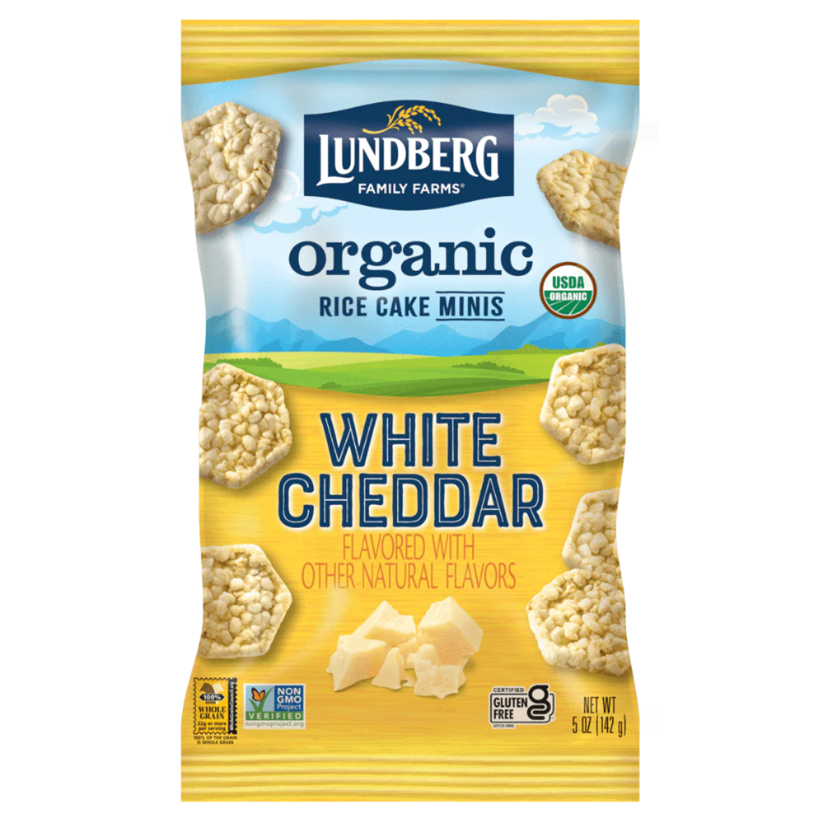 Lundberg Organic White Cheddar Mini Rice Cakes