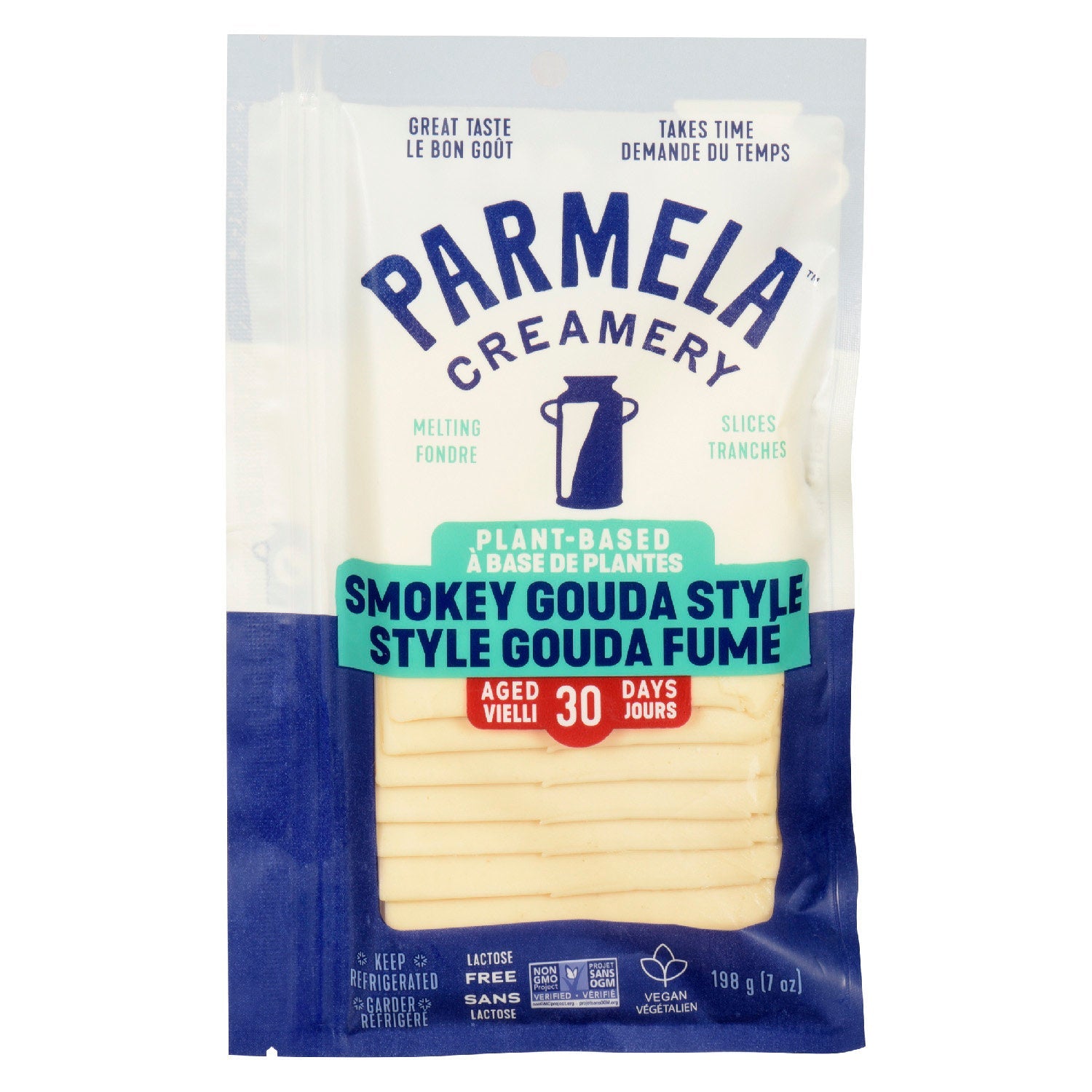 Parmela Creamery Vegan Smoky Gouda Style Slices