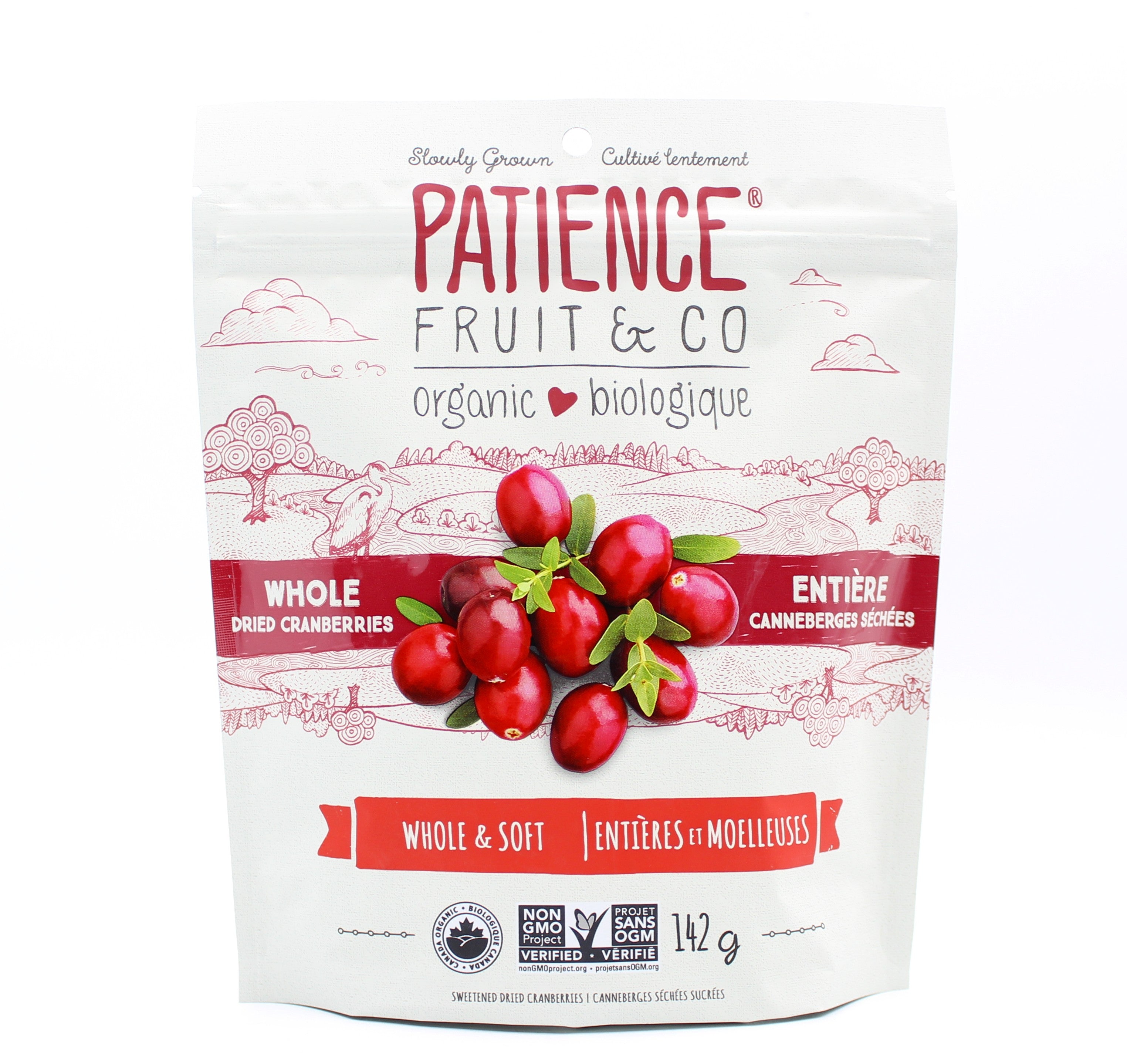 Organic Whole Dried Cranberries, Sweetened with Cane Sugar