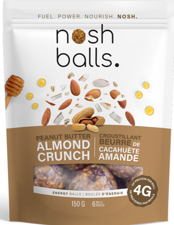 Nosh Balls Peanut Butter Almond Crunch Energy Balls