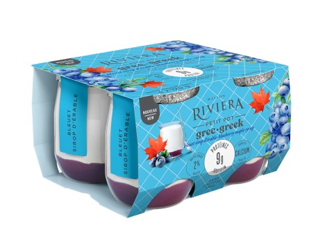 Riviera Blueberry Maple Syrup Greek Yogurt 2%