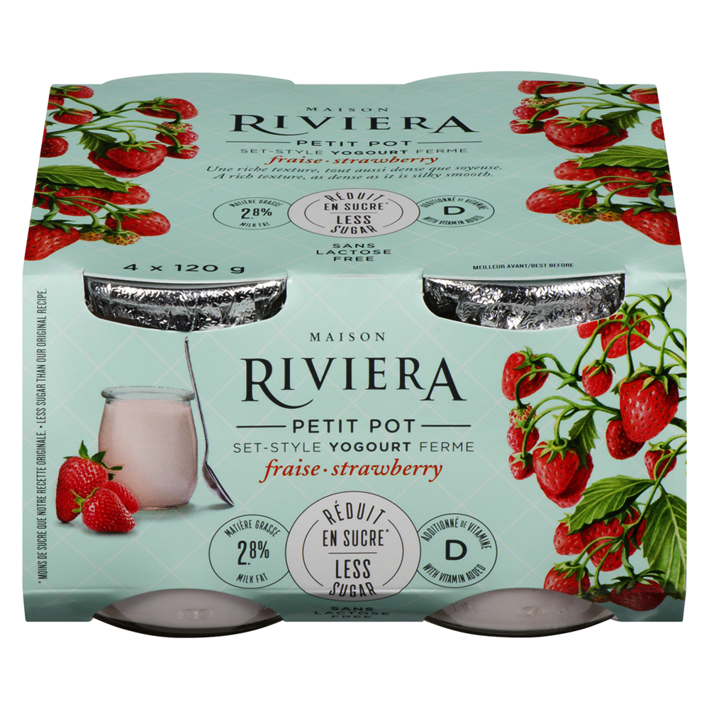 Riviera Strawberry Yogurt 2.8%