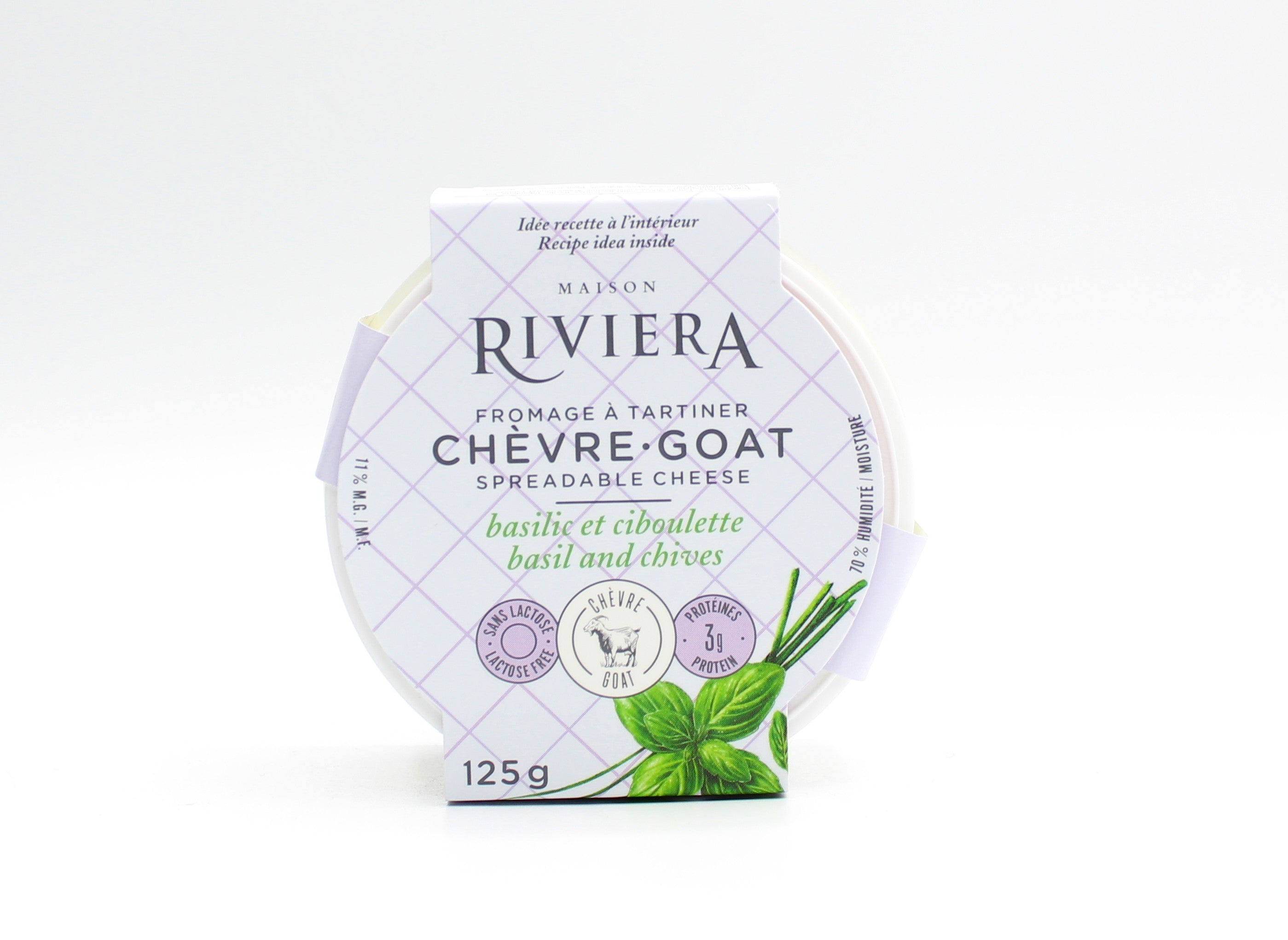 Basil & Chive Spreadable Goat Cheese