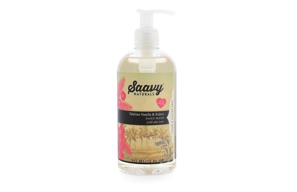 Saavy Naturals Organic Tahitian Vanilla & Kukui Liquid Hand Soap