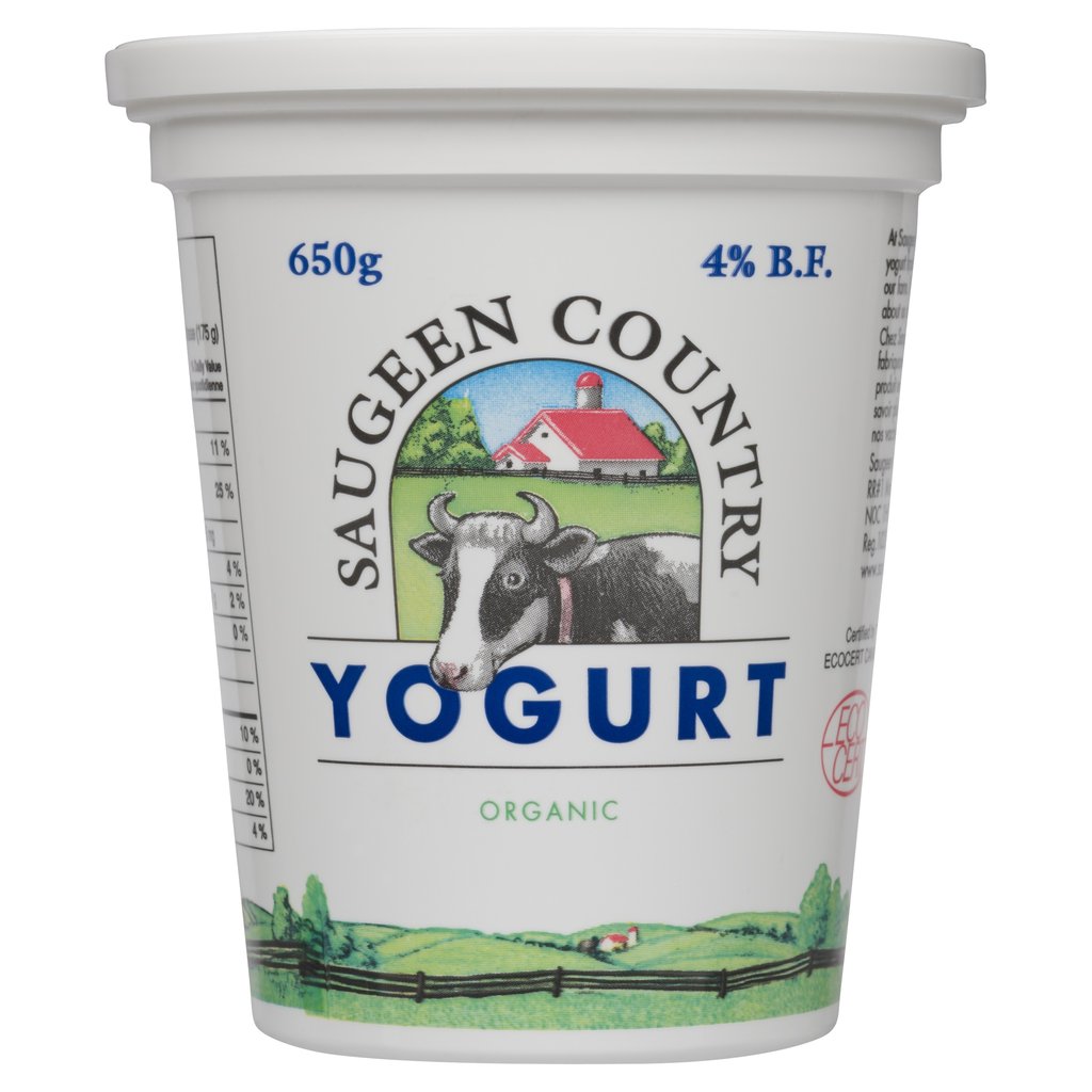 Saugeen Country Organic Plain Yogurt