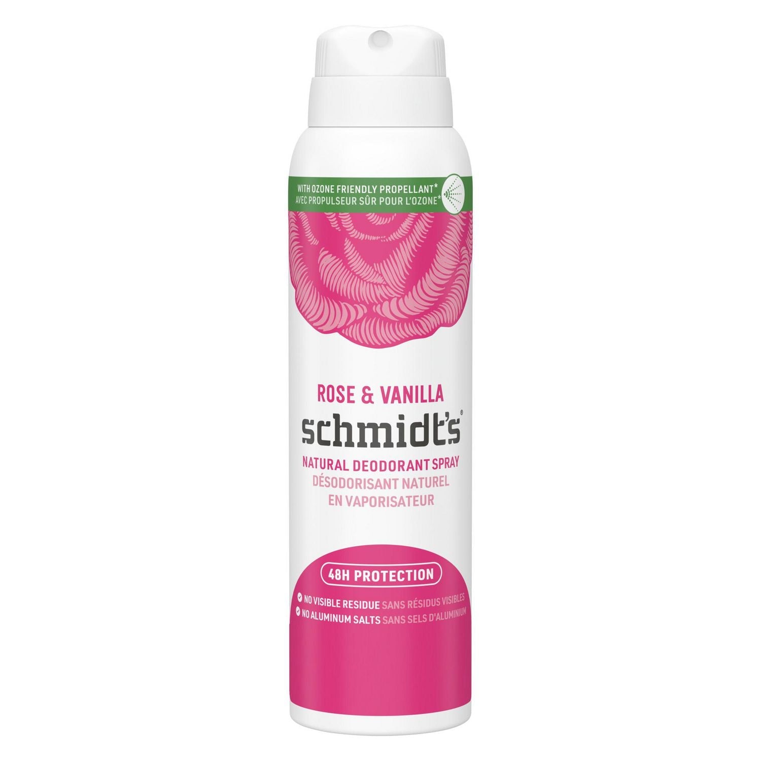 Schmidt's Rose & Vanilla Deodorant Spray