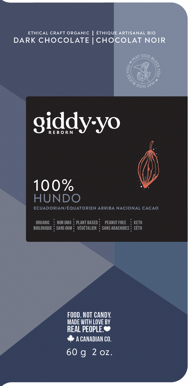 Organic Hundo 100% Dark Chocolate