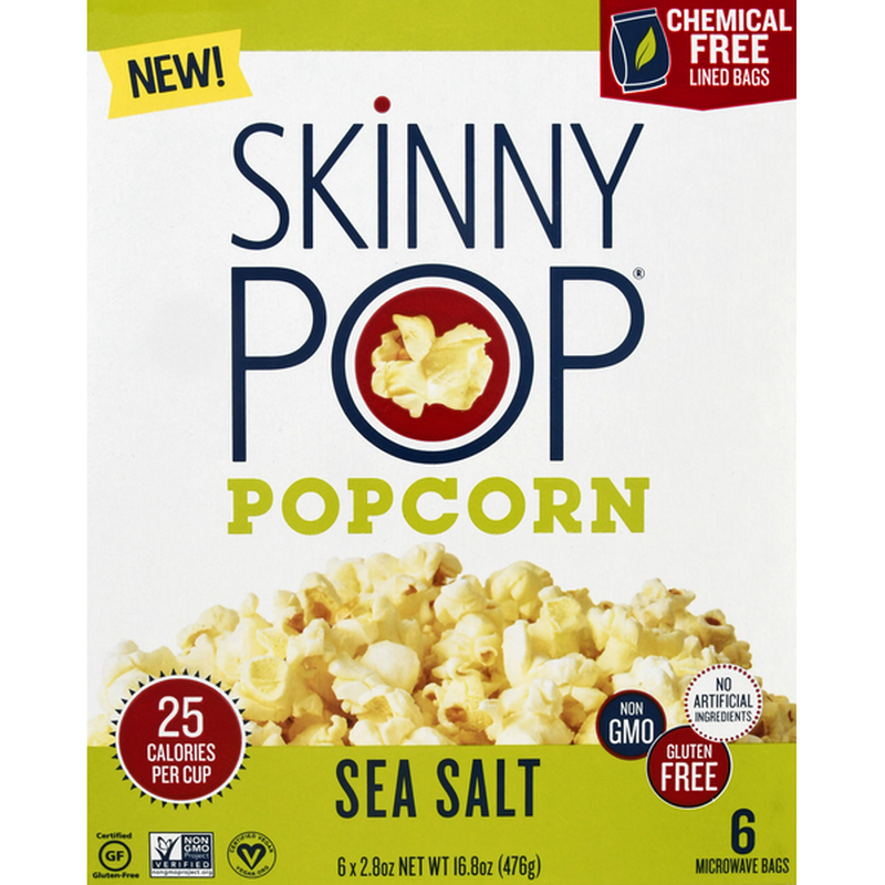 SkinnyPop Sea Salt Microwave Popcorn
