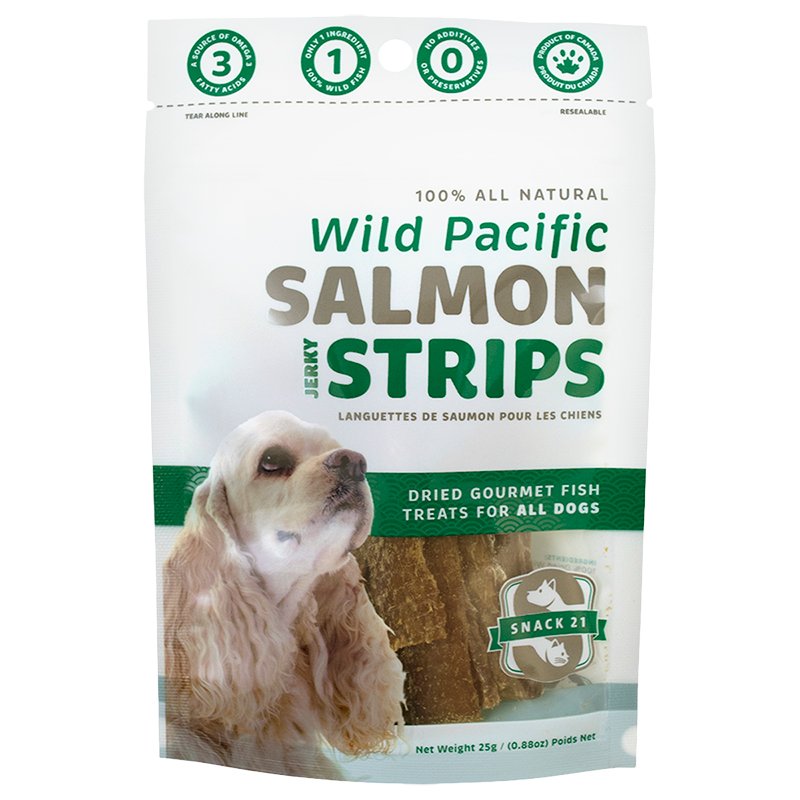 Snack 21 Salmon Strips For Dogs