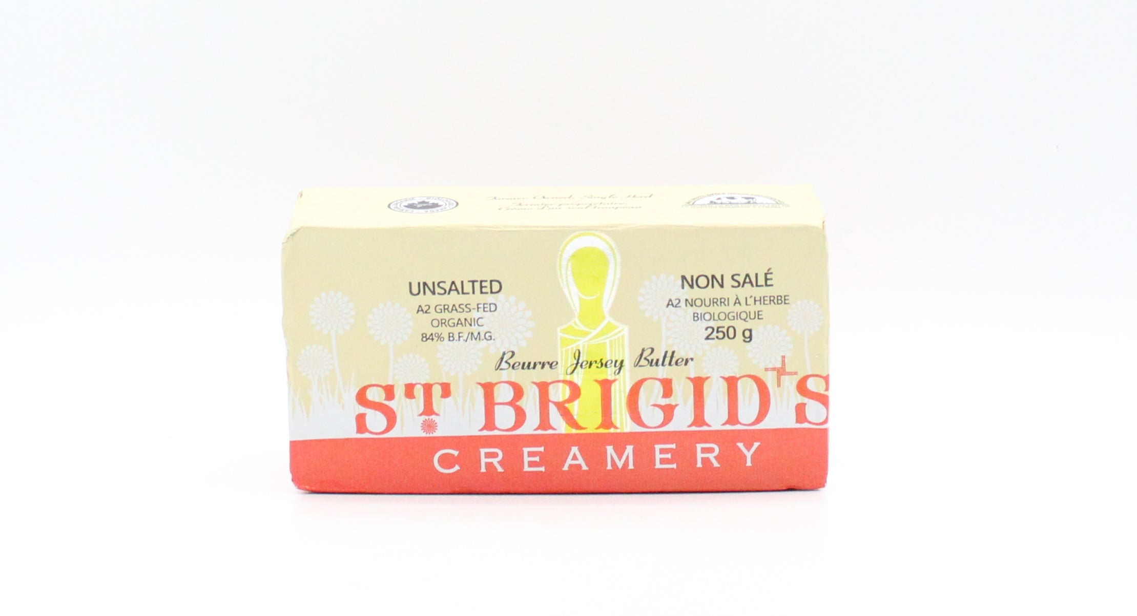 St. Brigid's Organic Grass Fed Unsalted Butter