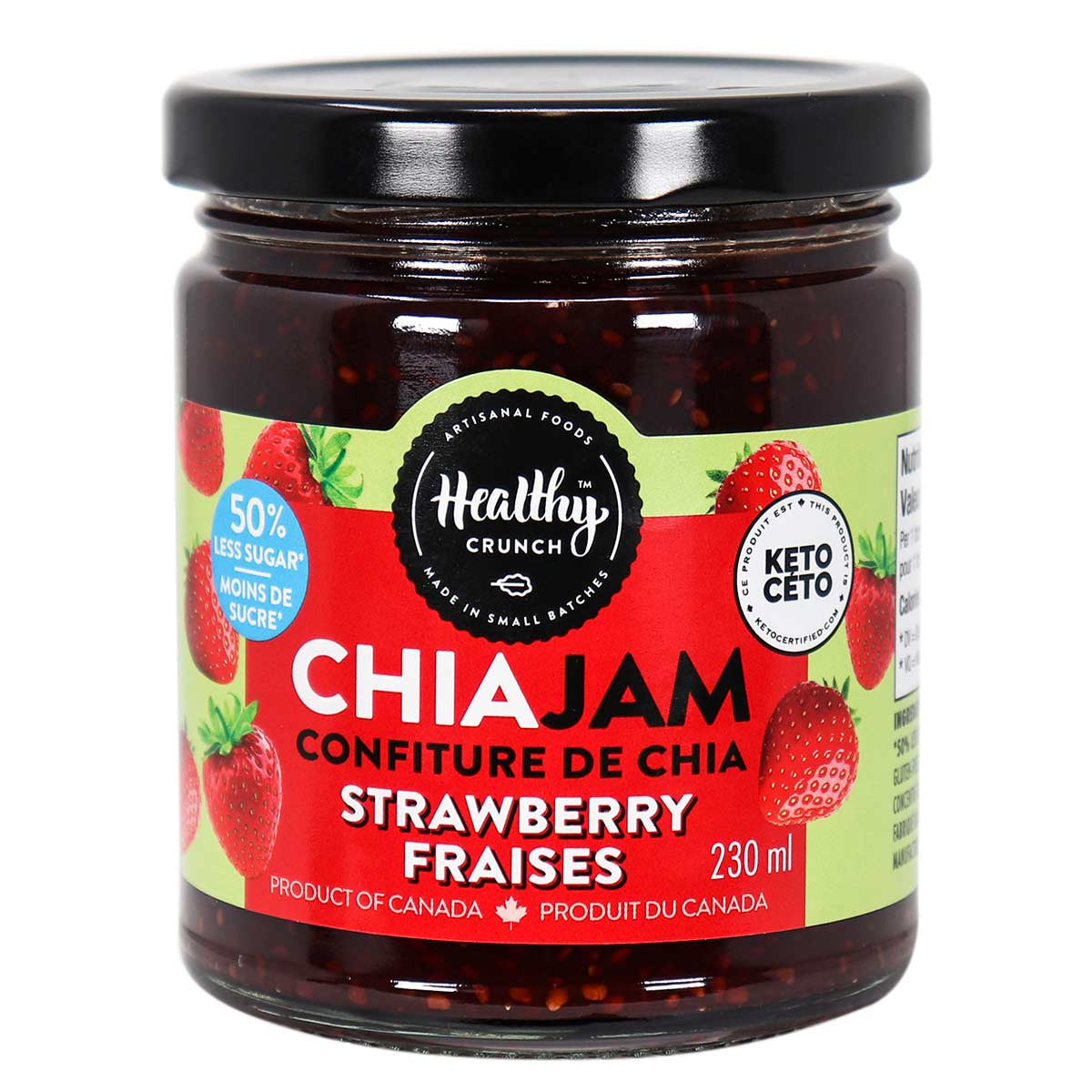 Healthy Crunch Strawberry Chia Jam