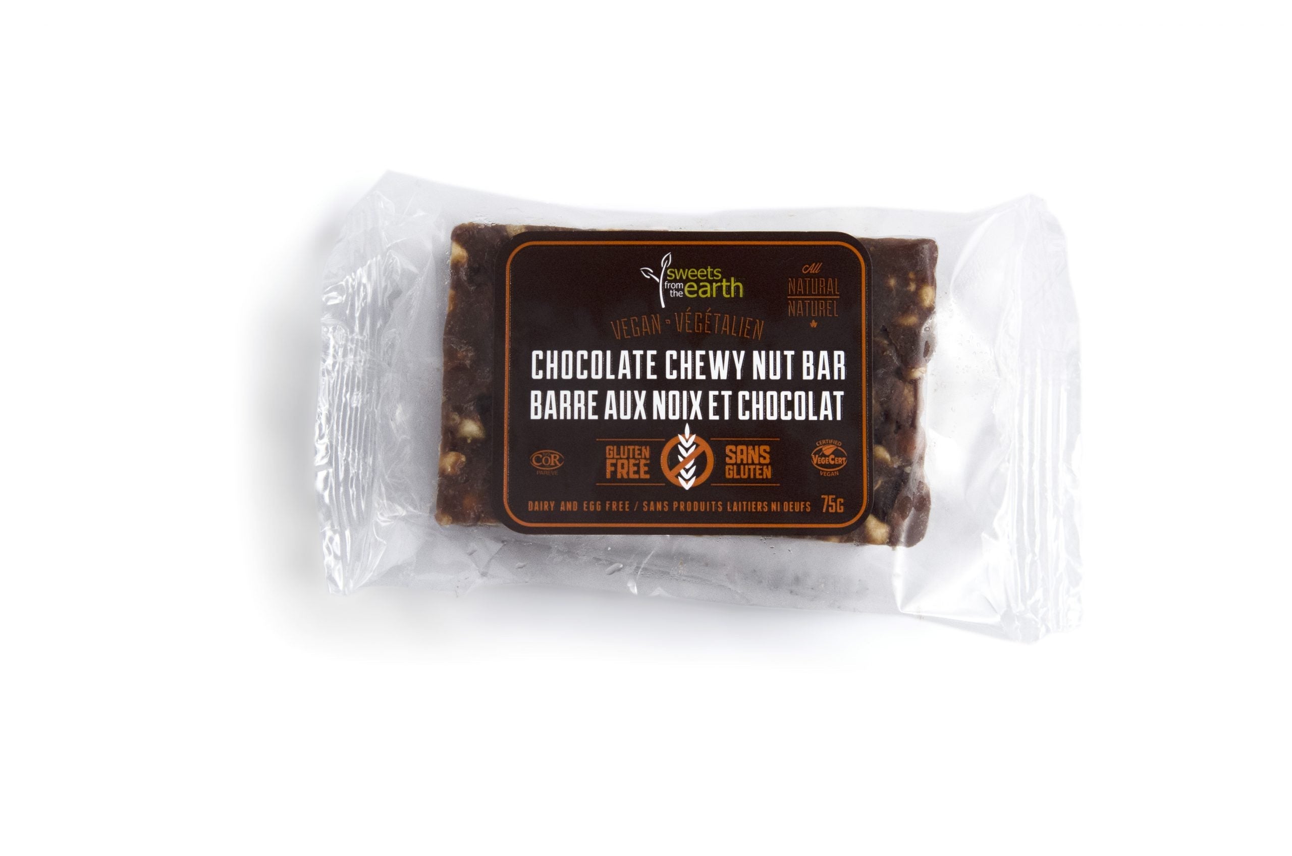 Sweets From The Earth Gluten Free Chocolate Chewy Nut Bar