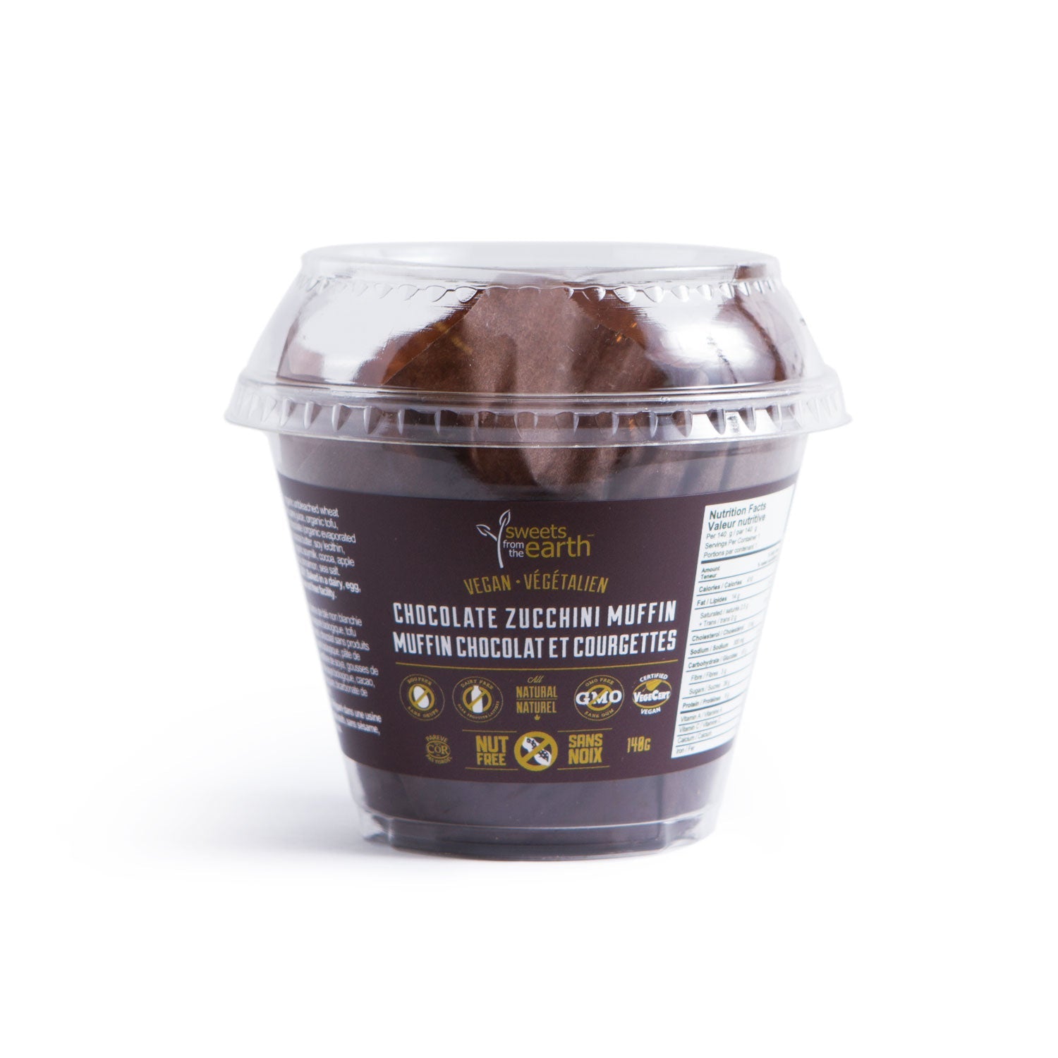 Sweets From The Earth Chocolate Zucchini Muffin