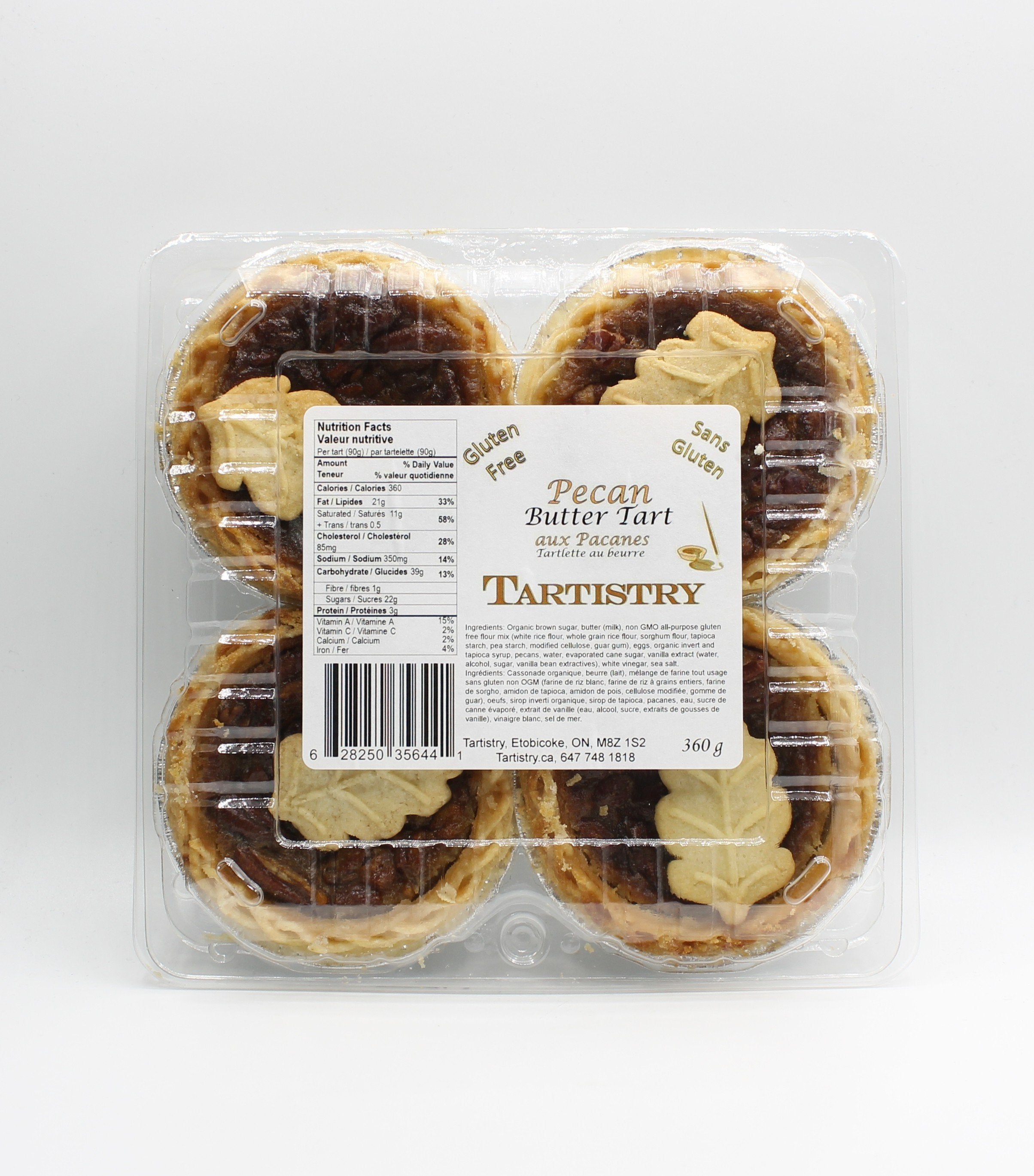 Tartistry Gluten Free Pecan Butter Tart 4pk